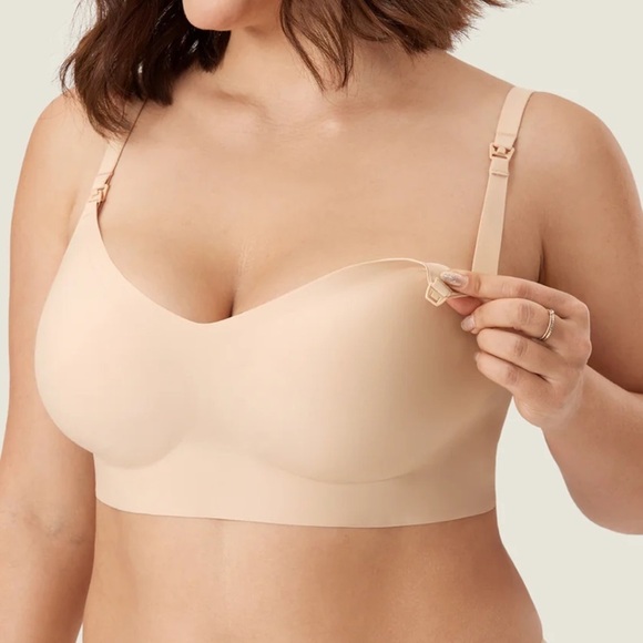 Momanda 360° Bare Seamless Nursing Bra Beige 38F - Picture 1 of 6
